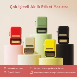 Niimbot B21S Kırmızı Termal Etiket Yazıcı - 4