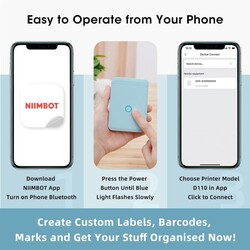 Niimbot D110 Beyaz Termal Etiket Yazıcı - 3