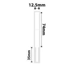 Niimbot EW12.5x74+35mm 60 adet Beyaz Kablo Etiketi - 2